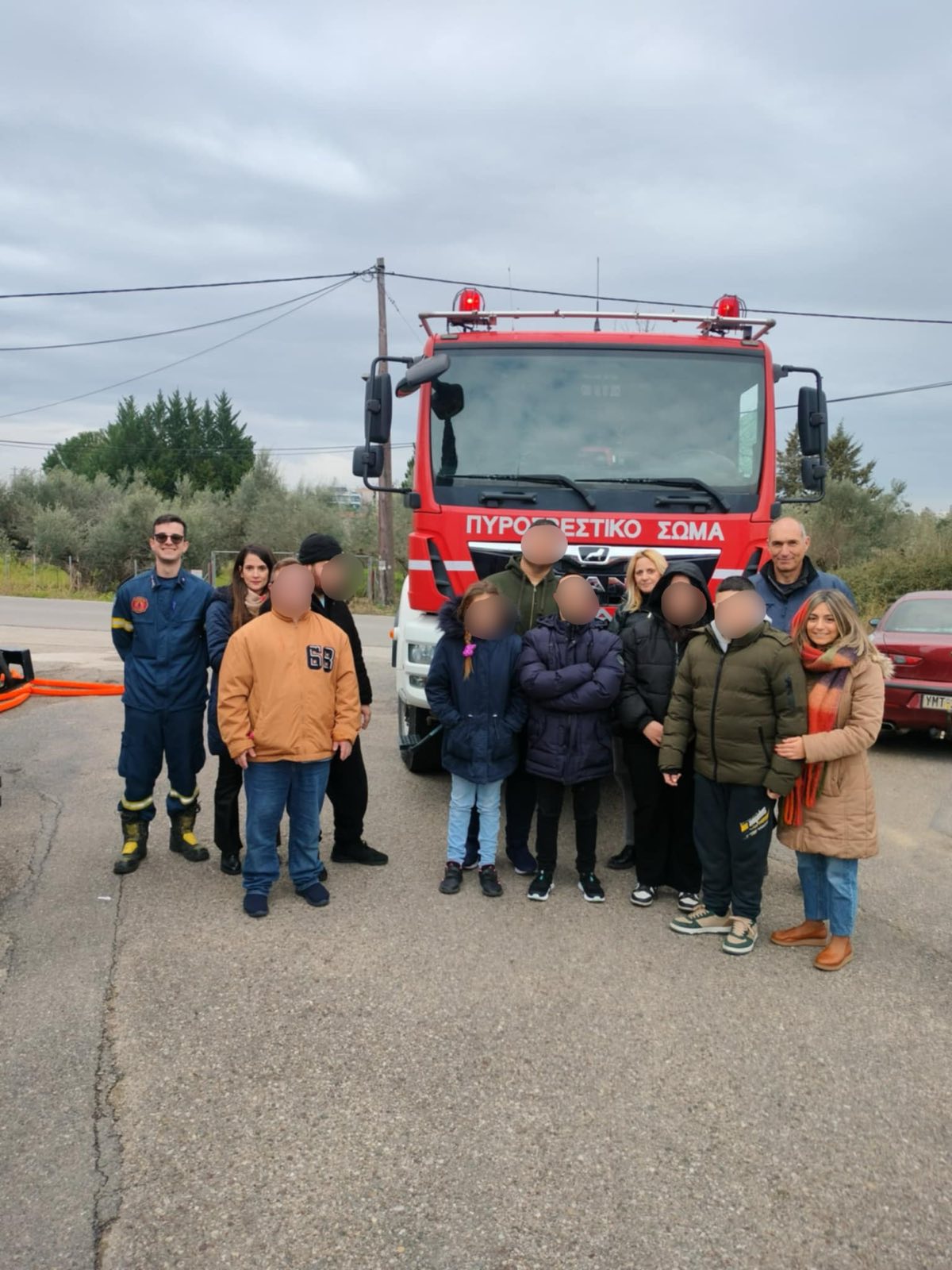 Επίσκεψη ομάδας μαθητών του ΕΕΕΕΚ Πύργου στην Πυροσβεστική Υπηρεσία Πύργου